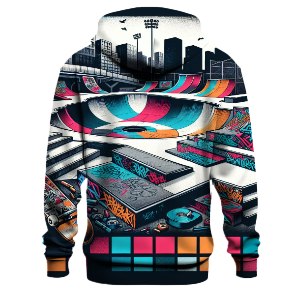 Skateboard Swirls Hoodie