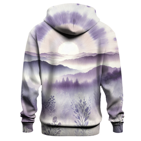 Misty Lavender Field Hoodie
