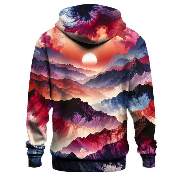 Mountain Peak Sunset Hoodie