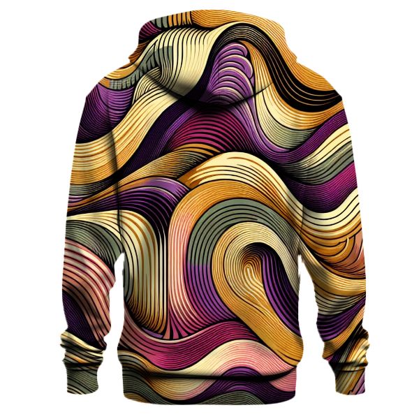 Retro Spectrum Waves Hoodie