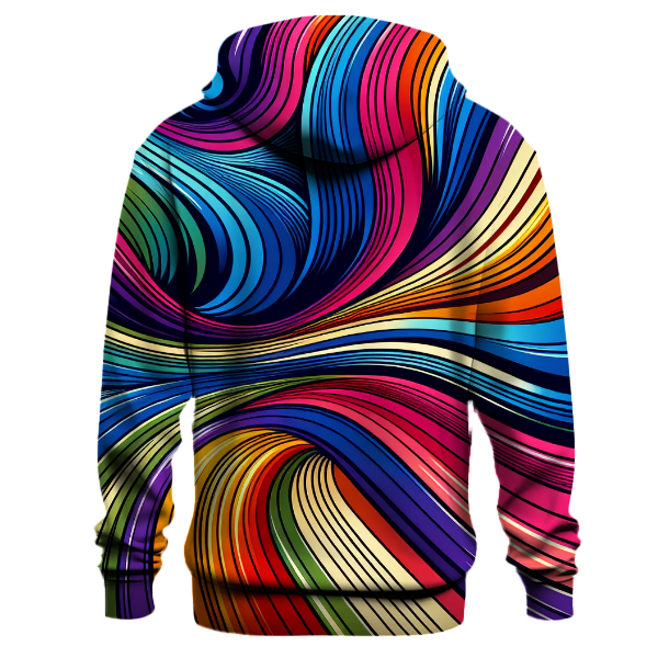 Radiant Rainbow Retro Hoodie