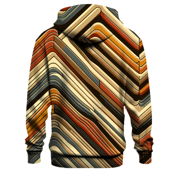 Groovy Chevron Waves Hoodie