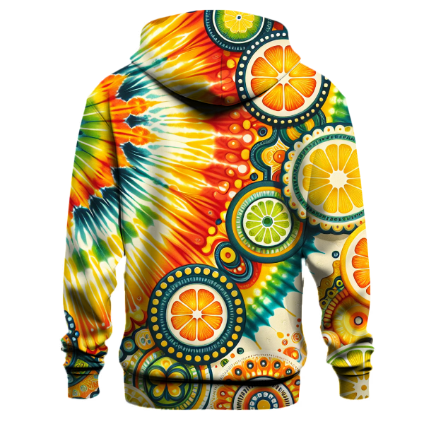 Citrus Sunburst Twist Hoodie