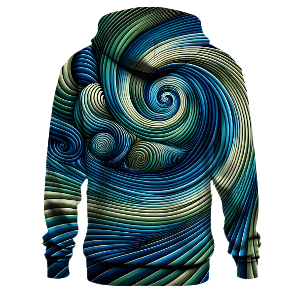Retro Wave Spirals Hoodie