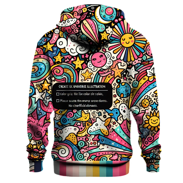 Artistic Doodle Universe Hoodie