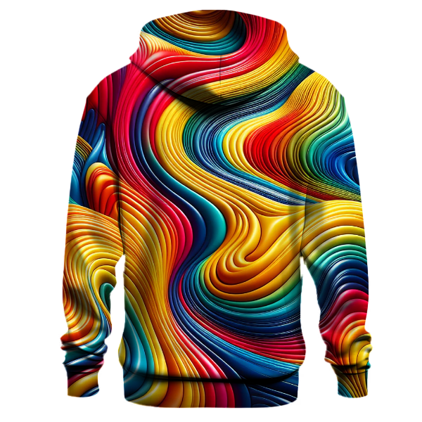 Rainbow Waves Hoodie