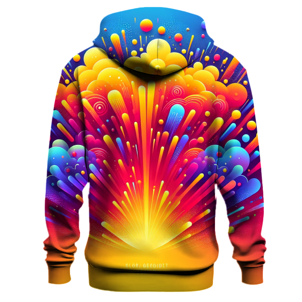Color Burst Gradient Hoodie