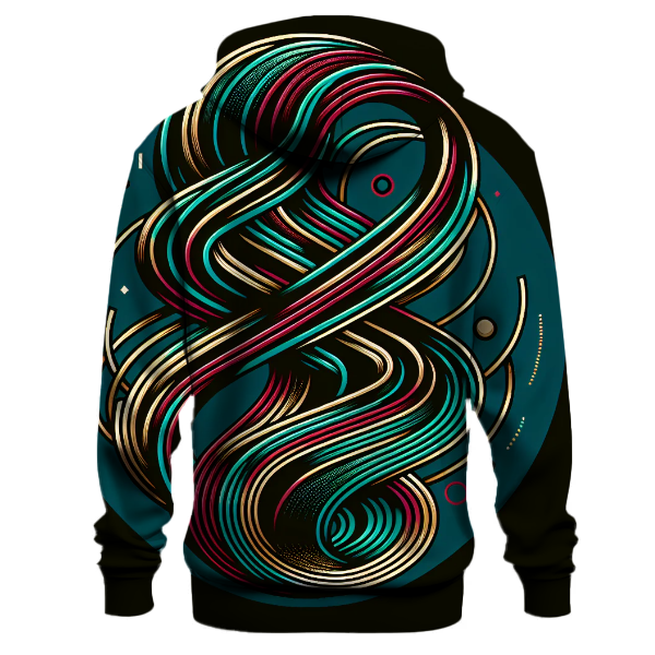 Retro Disco Lines Hoodie