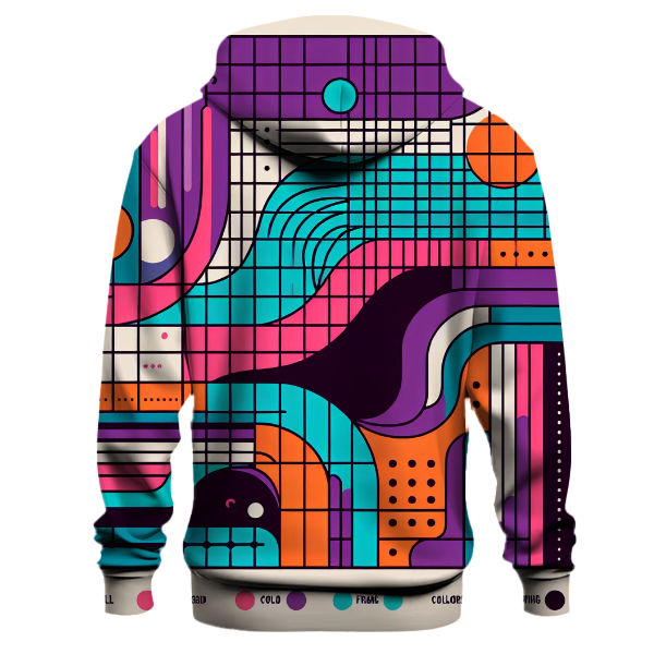 Retro Funk Grid Hoodie