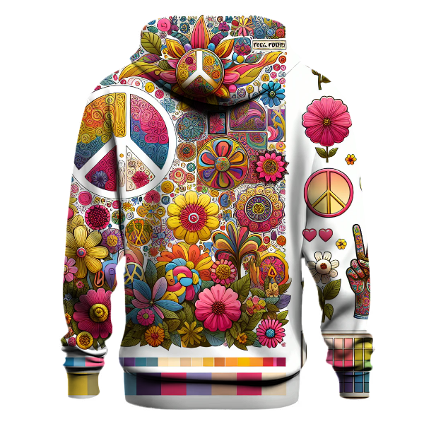 Flower Power Collage Hoodie