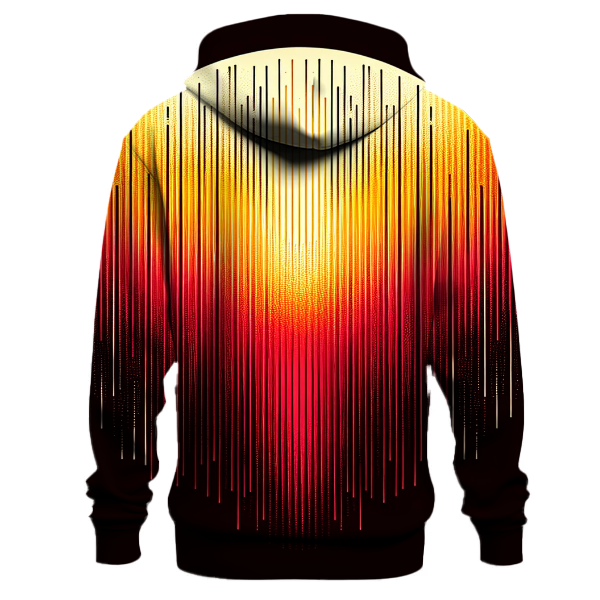 Fiery Sunset Flare Hoodie