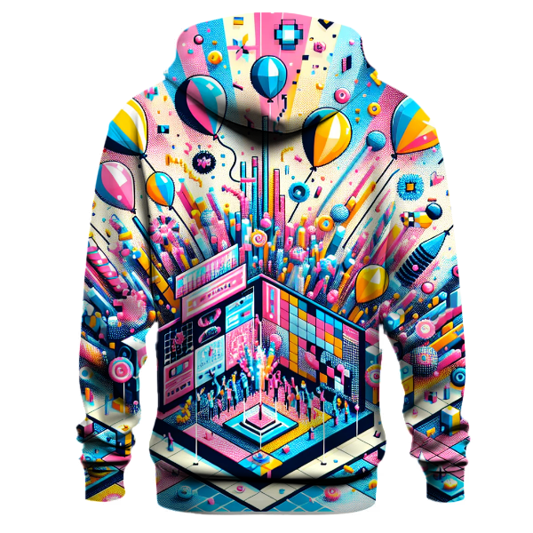 Electric Pixel Party Hoodie