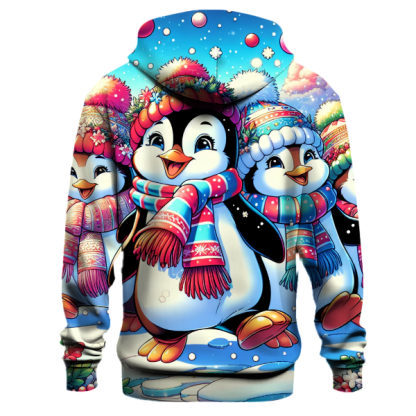 Snowy Penguin Parade Hoodie
