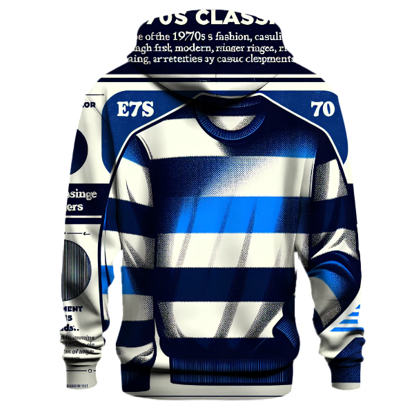 Classic 70s Ringer Stripes Hoodie