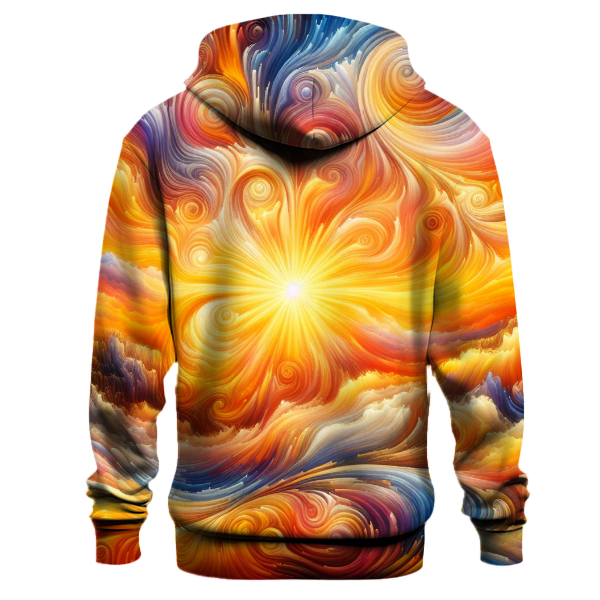 Radiant Sunrise Tie-dye Design Hoodie