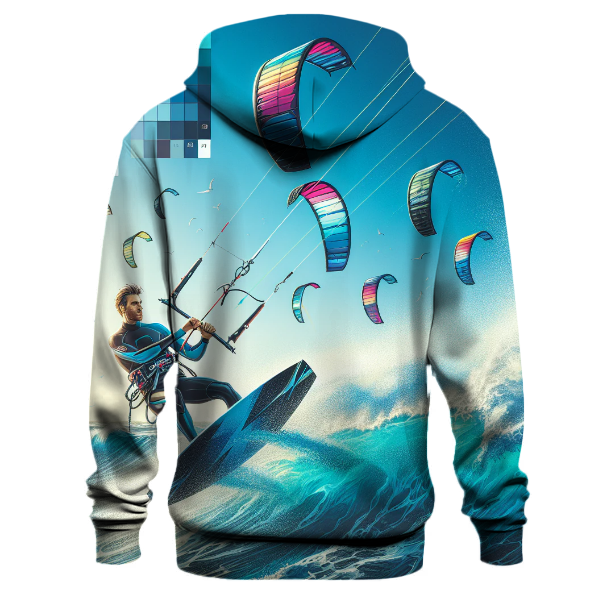 Kite Surfing Breezy Adventure Hoodie