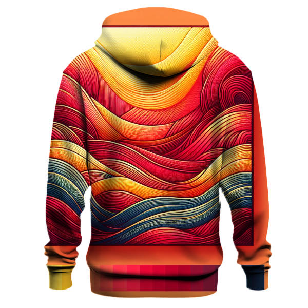 Crimson Wave Hoodie