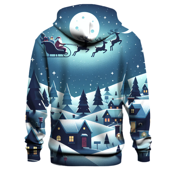 Santa's Sleigh Panorama Hoodie