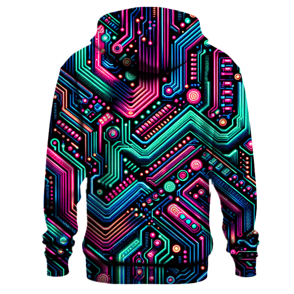 Neon Cybernetic Hoodie
