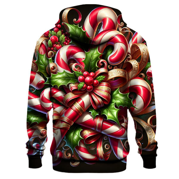 Festive Candy Cane Dreams Hoodie