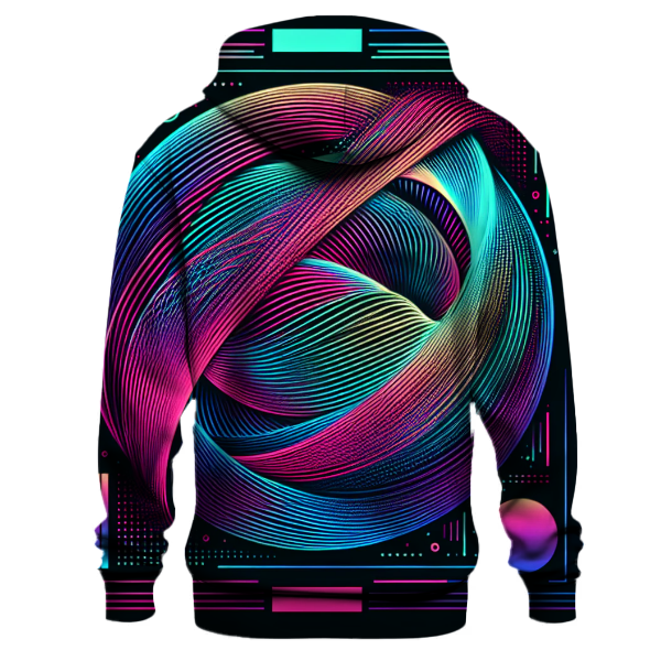 Neon Pulse Lines Hoodie