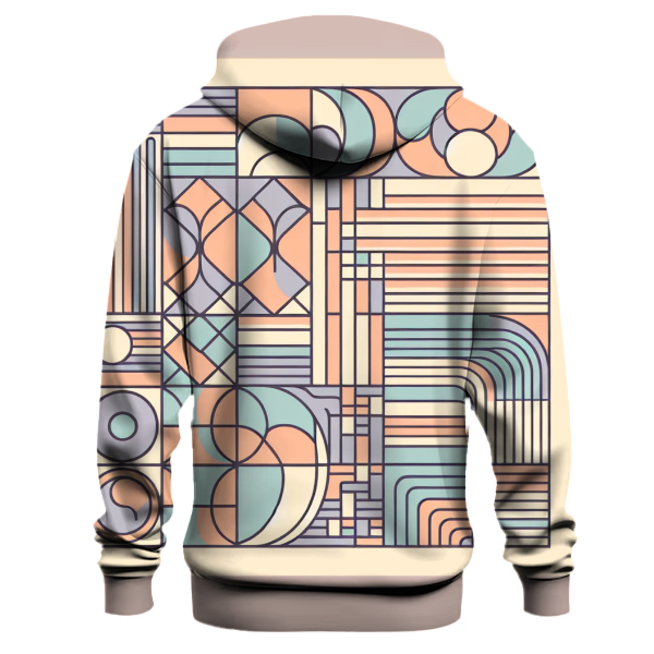 Pastel Geometric Harmony Hoodie