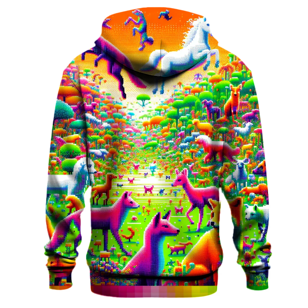 Pixelated Animal Kingdom Hoodie
