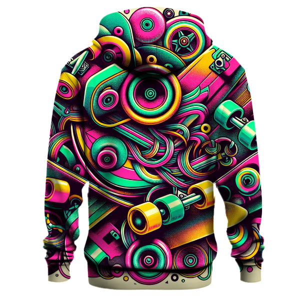Retro 80s Skate Vibes Hoodie