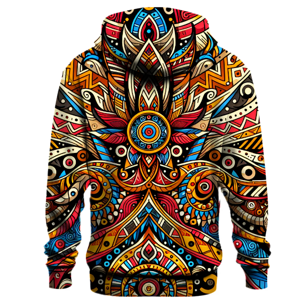 Vibrant Tribal Celebration Hoodie