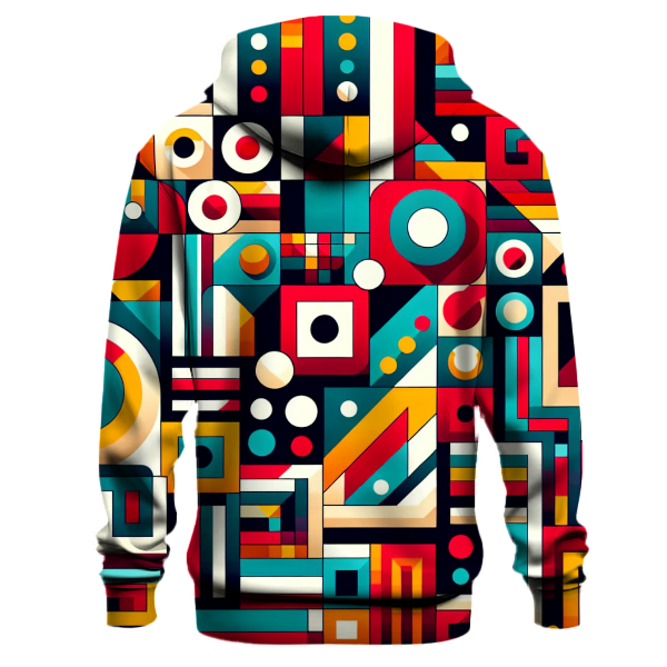 Retro Abstract Geometry Hoodie