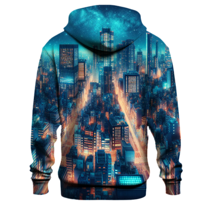 Modern Cityscape Glow Hoodie