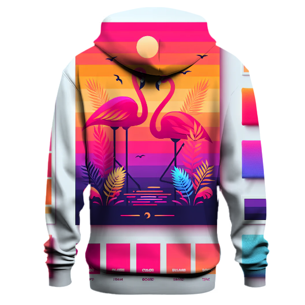 Flamingo Paradise Gradient Hoodie