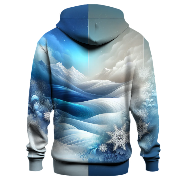 Icy Horizon Gradient Design Hoodie