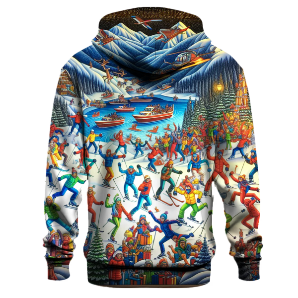 Joyful Winter Sports Fun Hoodie