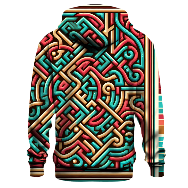 Neon Maze Dreams Hoodie