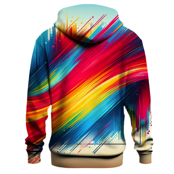 Artistic Brushstroke Gradient Hoodie