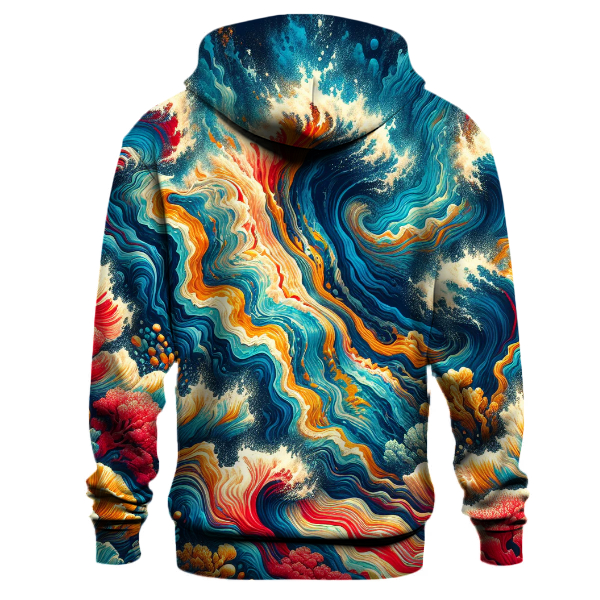 Coral Reef Dreams Tie-Dye Design Hoodie