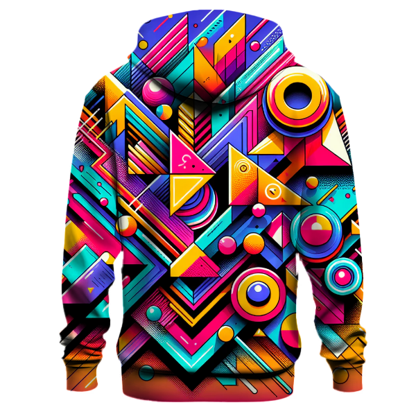 Funky 80s Geometry Hoodie