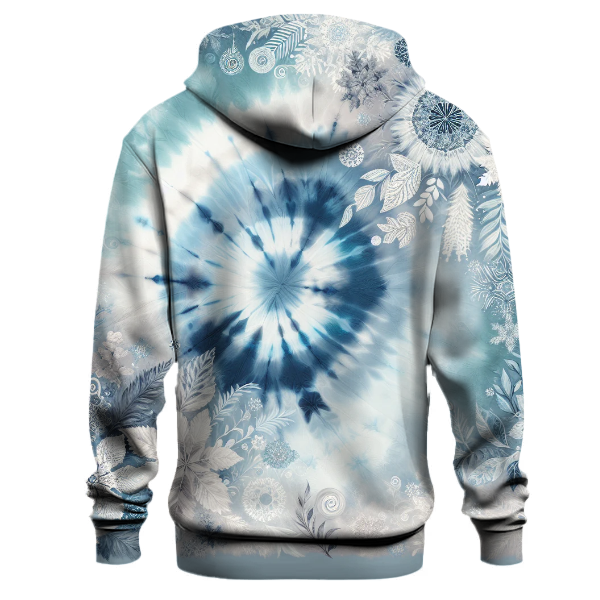 Frosted Blue Tie-dye Design Hoodie