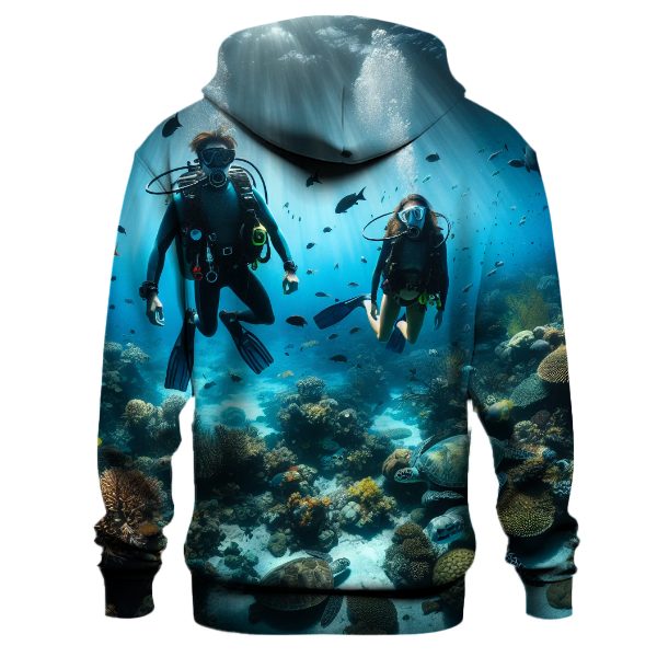 Diving - Deep Blue Hoodie