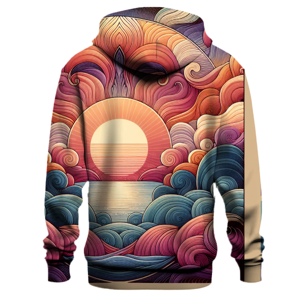 Retro Bohemian Sunset Hoodie