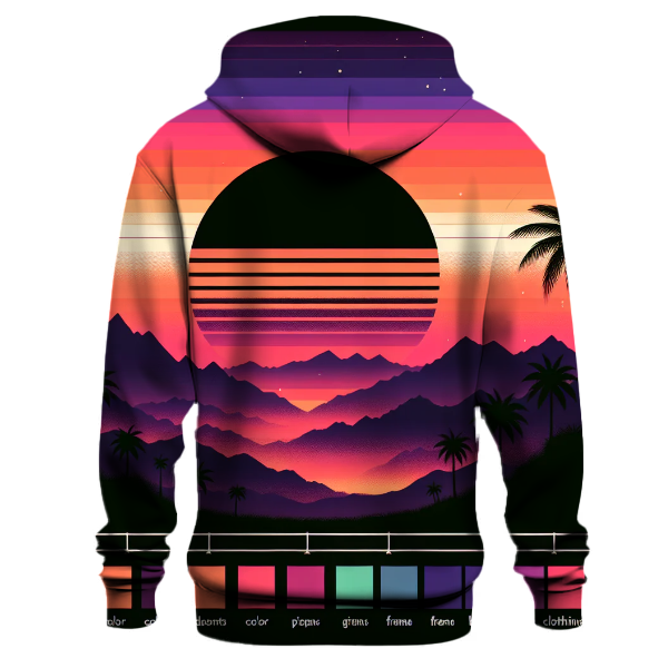 Neon Sunset Silhouette Hoodie
