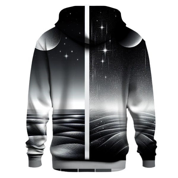 Sleek Silver Moonlight Hoodie