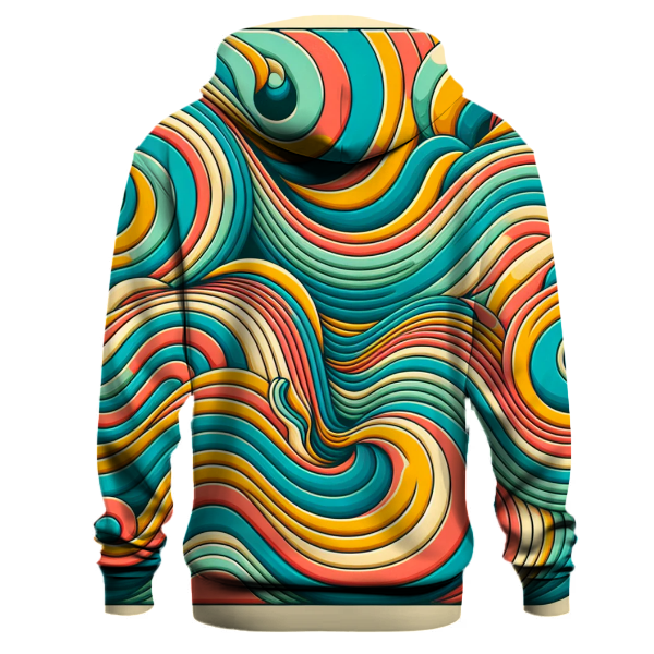 Funky Retro Wave Patterns Hoodie