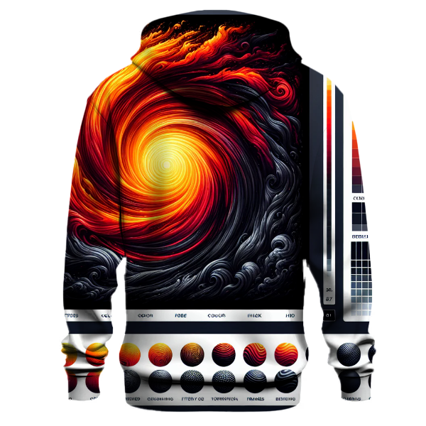 Volcanic Sunset Swirl Hoodie