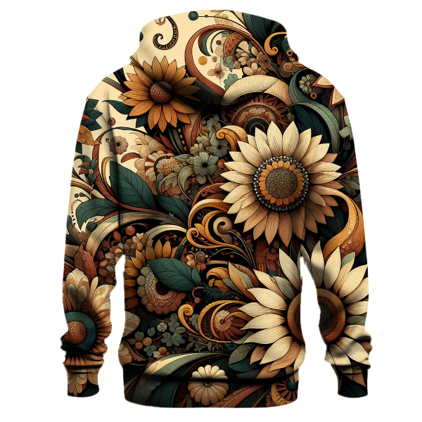 Bohemian Floral Burst Hoodie