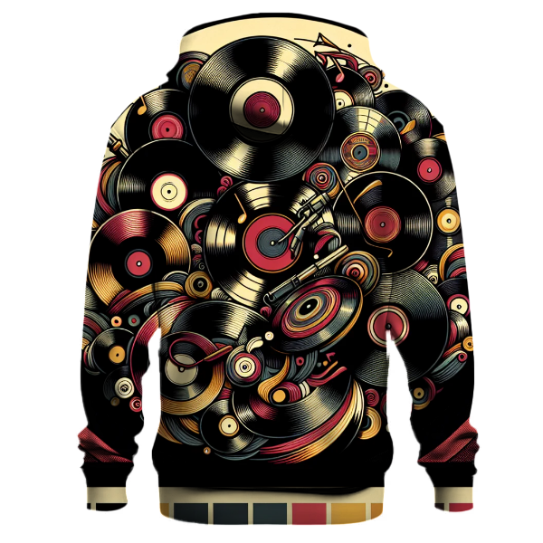 Vintage Vinyl Records Hoodie