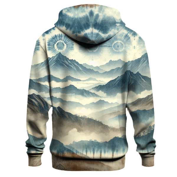 Serene Mountain Tie-dye Hoodie