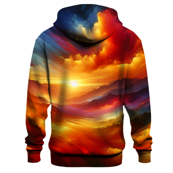 Fiery Sunset Bliss Hoodie