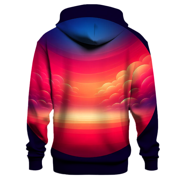 Crimson Sunset Ombre Hoodie